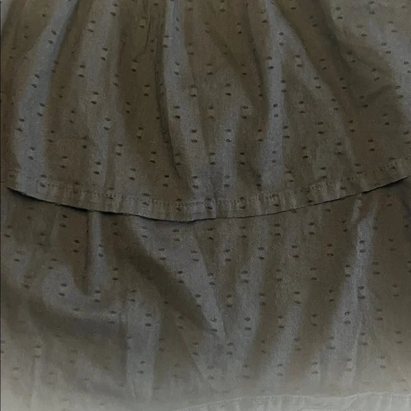 Old Navy Black Swiss Dot Tiered Ruffle Mini Skirt Boho Cottagecore Elastic Waist - Picture 5 of 14